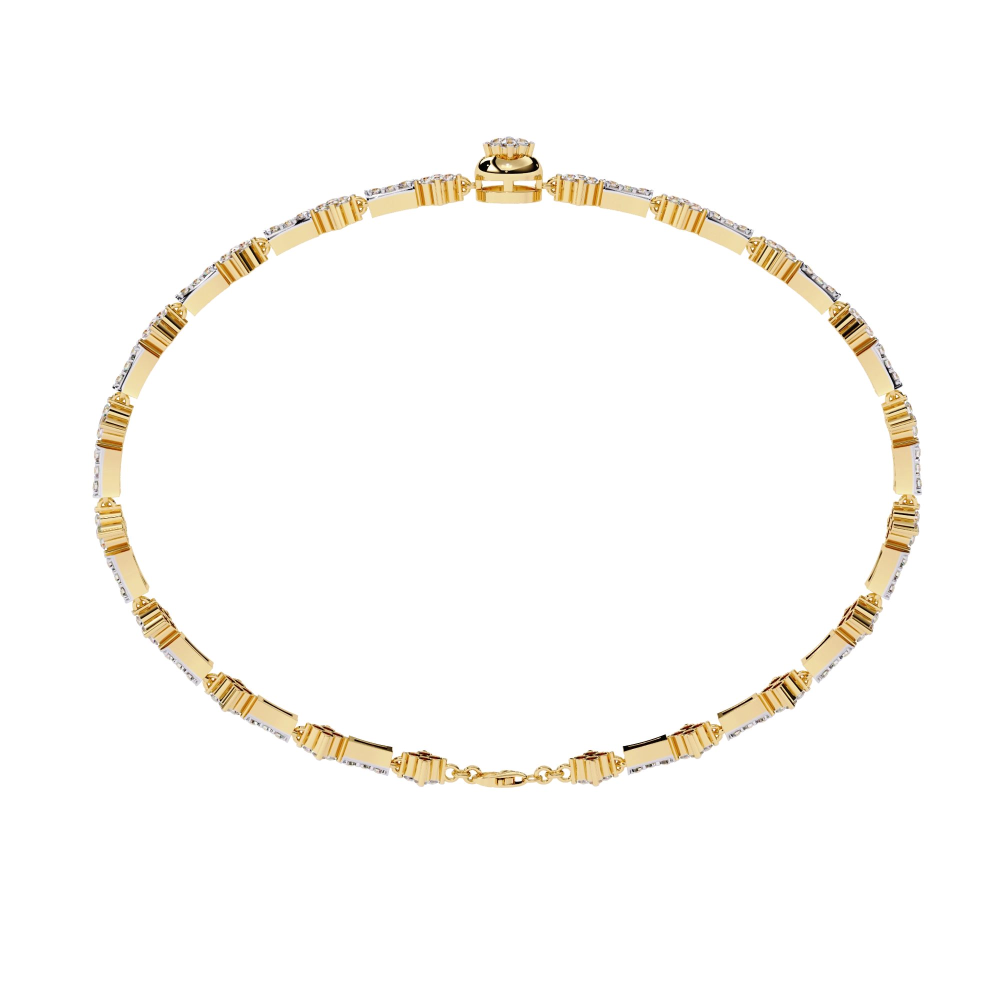 Diamond Chain Link Bracelet