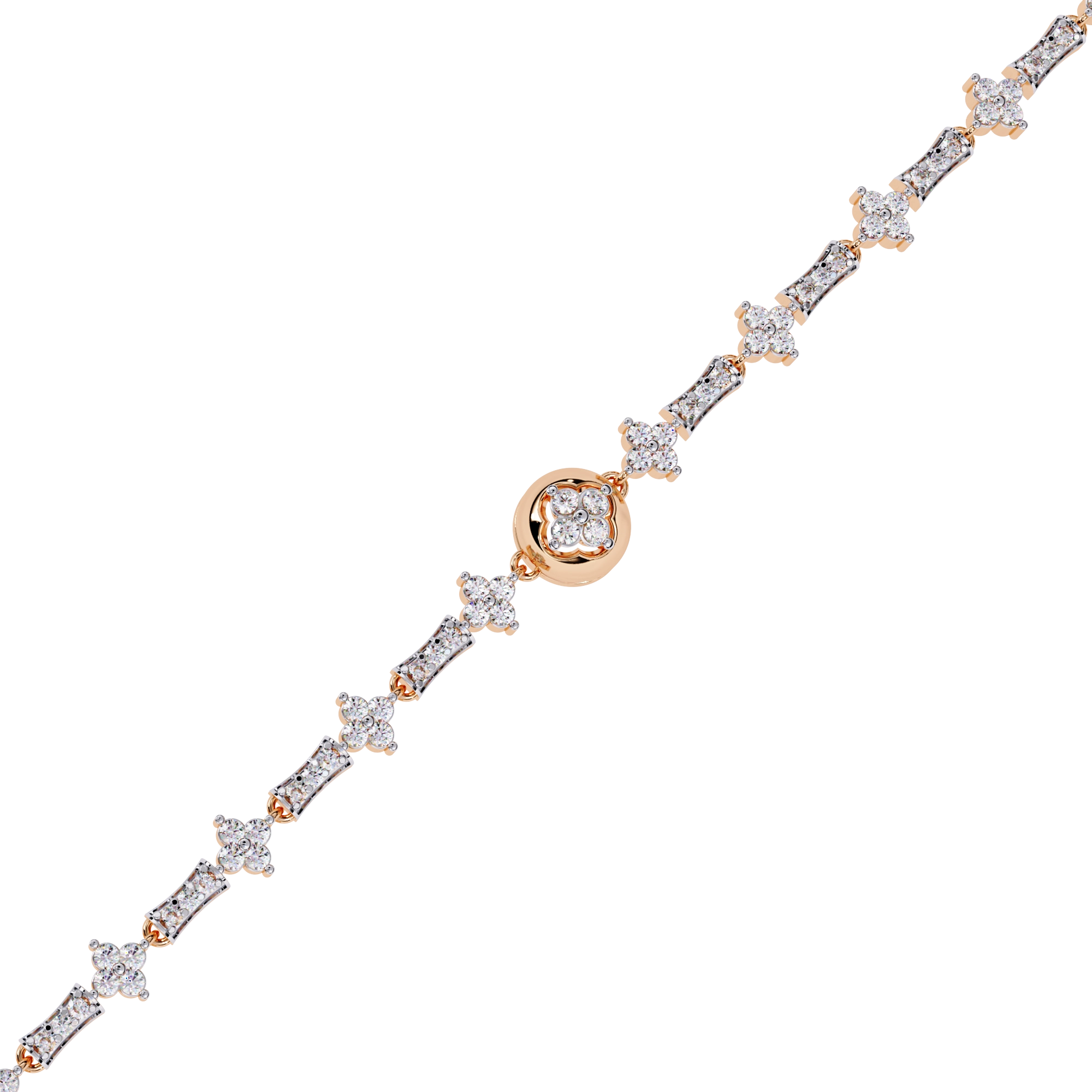 Diamond Chain Link Bracelet