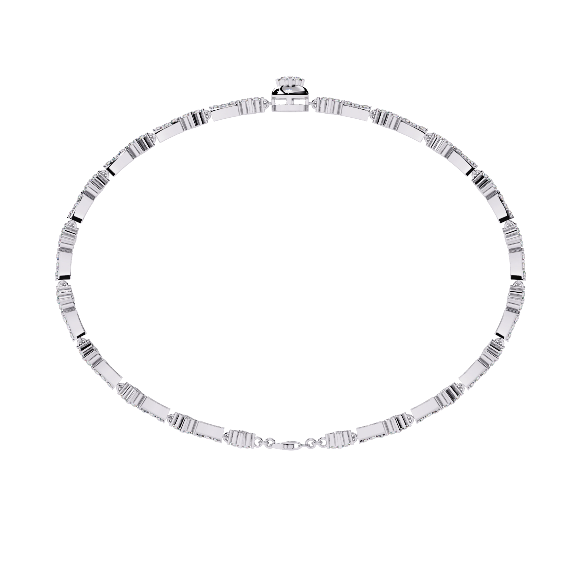 Diamond Chain Link Bracelet