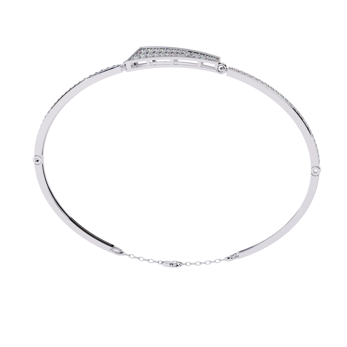 Minimal Diamond Cuff Bracelet