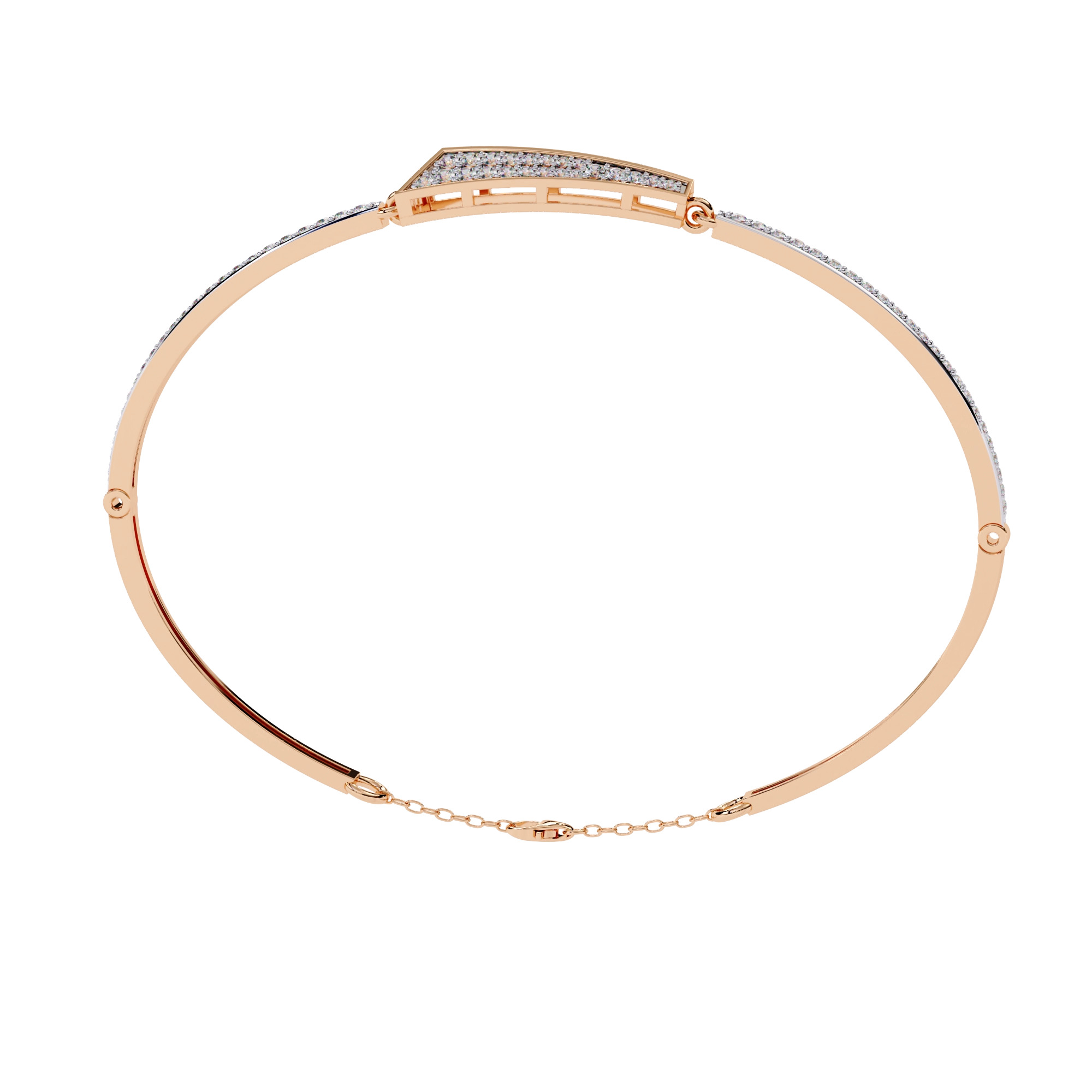 Minimal Diamond Cuff Bracelet