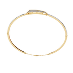 Minimal Diamond Cuff Bracelet