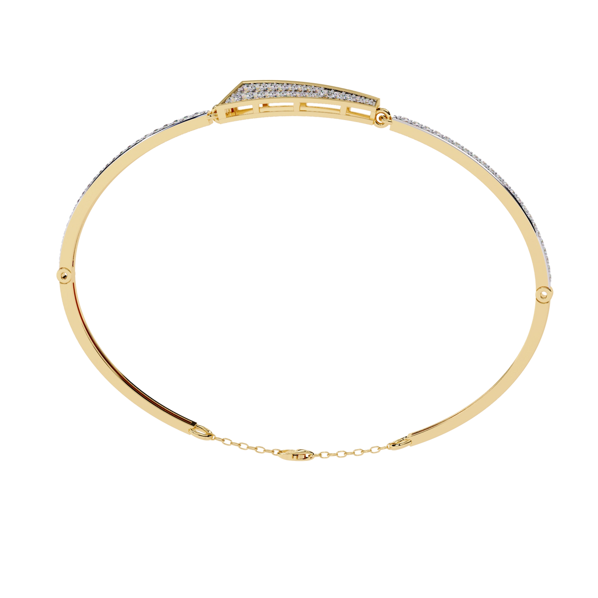 Minimal Diamond Cuff Bracelet