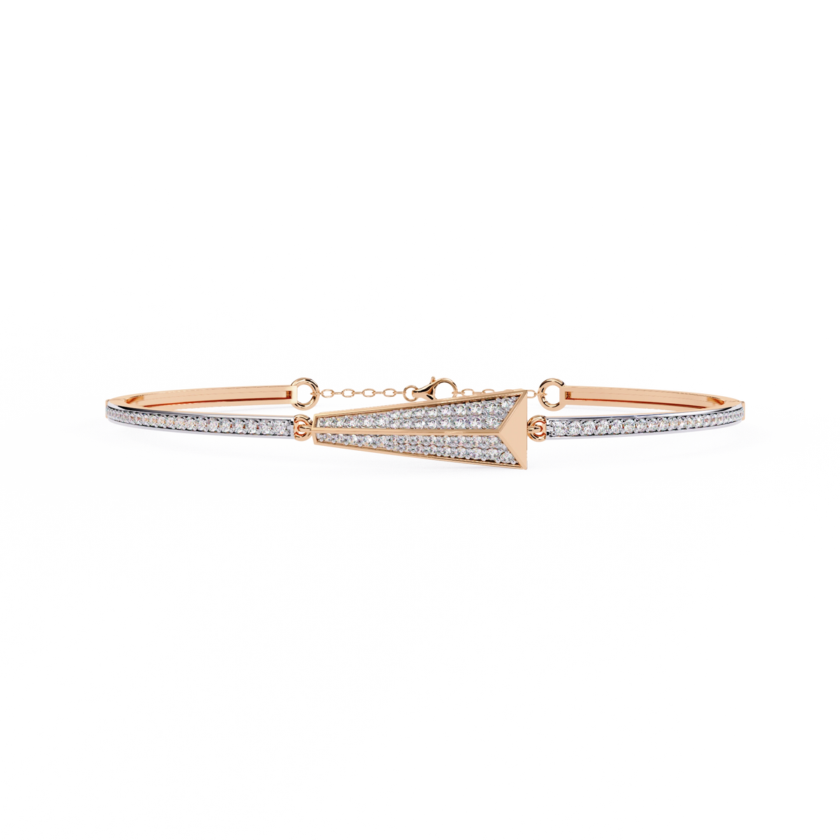 Minimal Diamond Cuff Bracelet