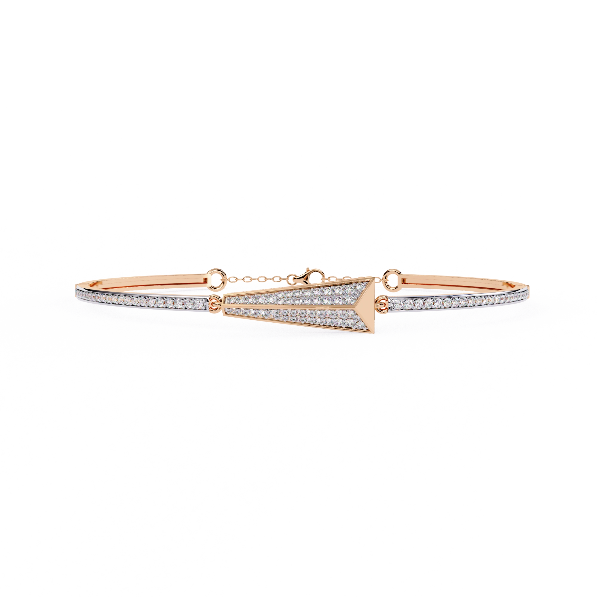 Minimal Diamond Cuff Bracelet