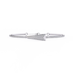 Minimal Diamond Cuff Bracelet