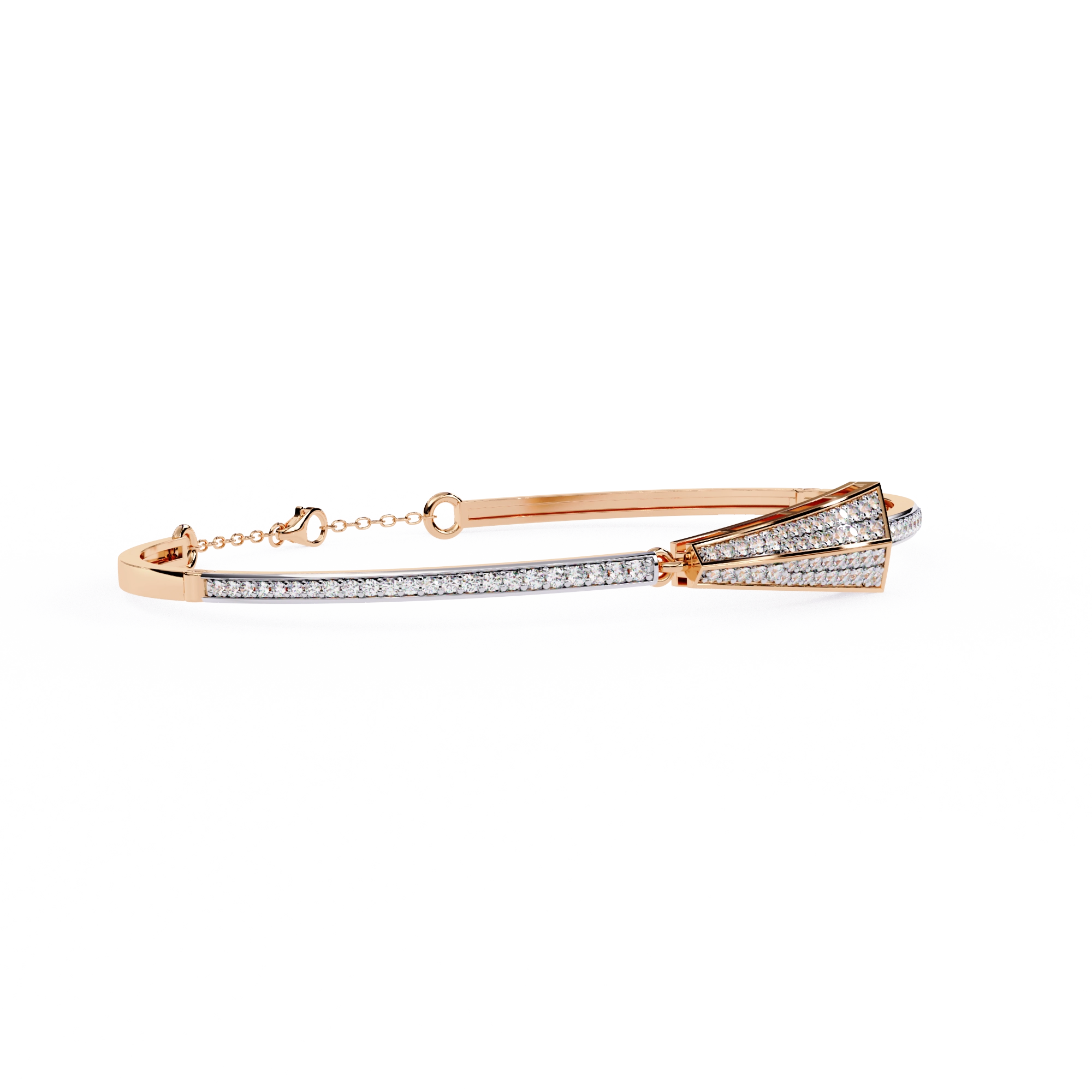 Minimal Diamond Cuff Bracelet