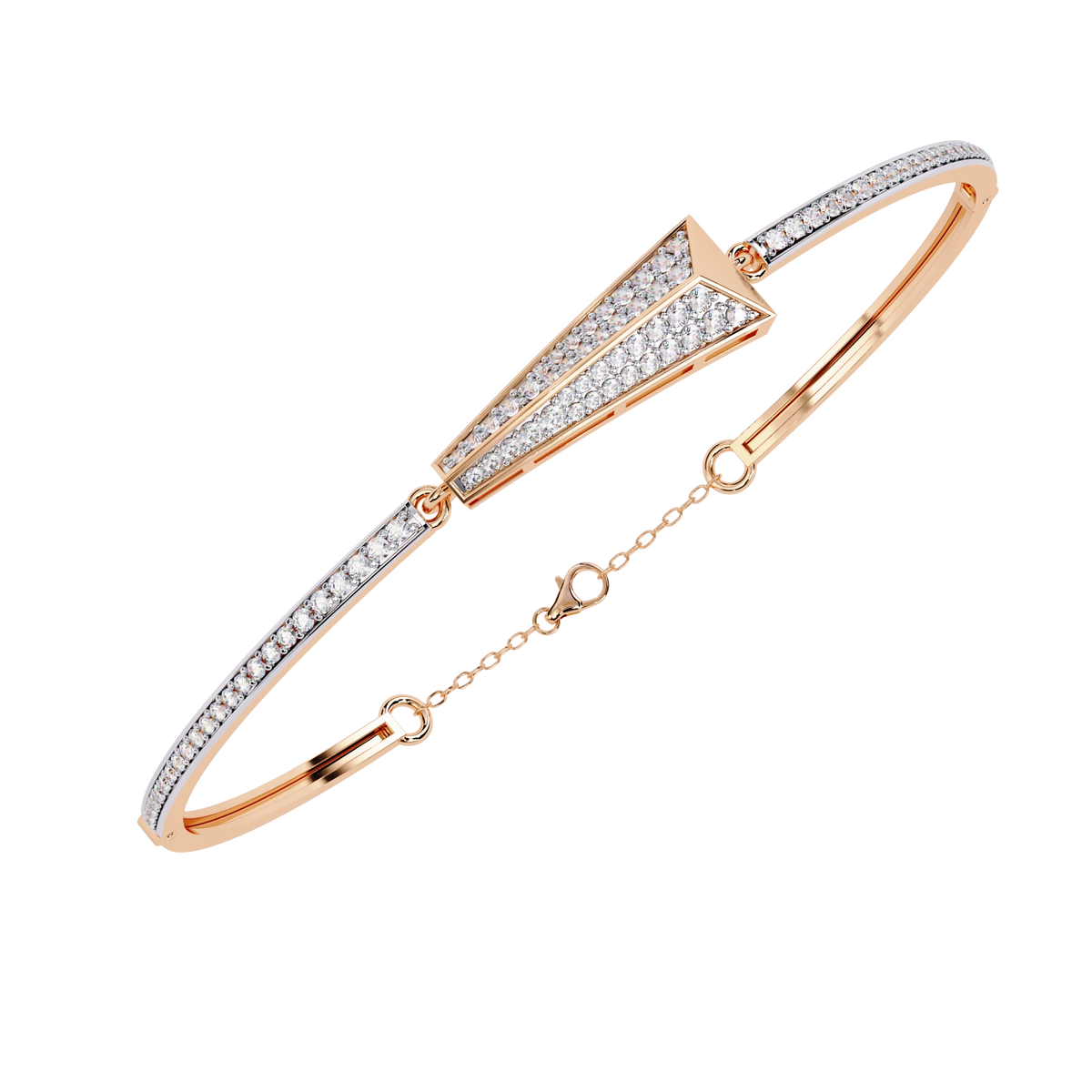 Minimal Diamond Cuff Bracelet