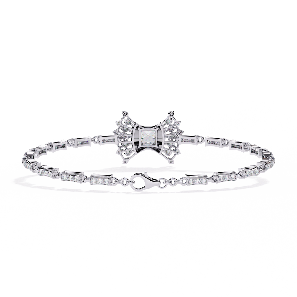 Floral Diamond Tennis Bracelet