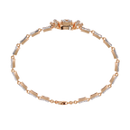 Floral Diamond Tennis Bracelet