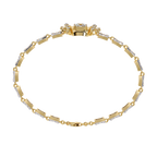 Floral Diamond Tennis Bracelet