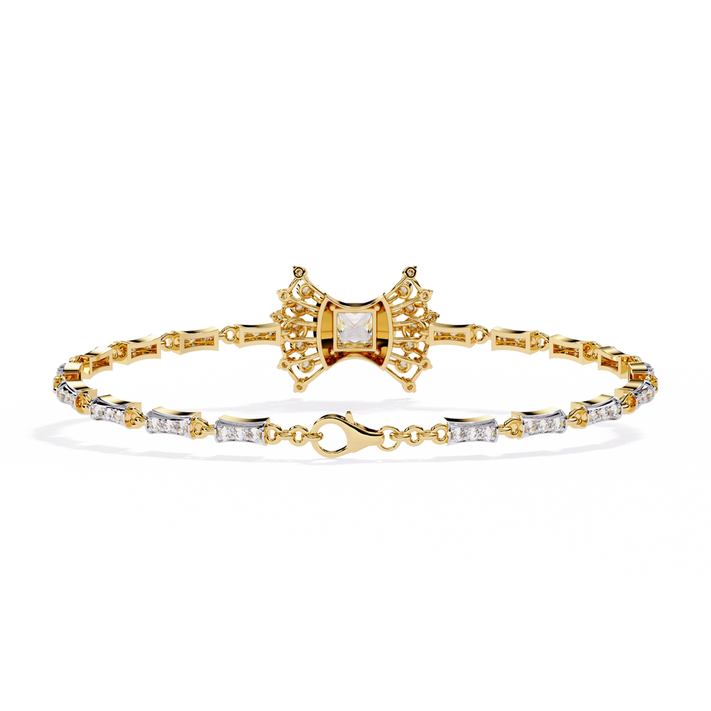 Floral Diamond Tennis Bracelet
