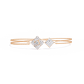 Geometric Diamond Chain Bracelet