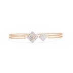 Geometric Diamond Chain Bracelet