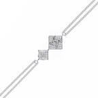 Geometric Diamond Chain Bracelet