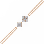 Geometric Diamond Chain Bracelet