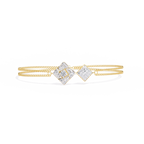 Geometric Diamond Chain Bracelet