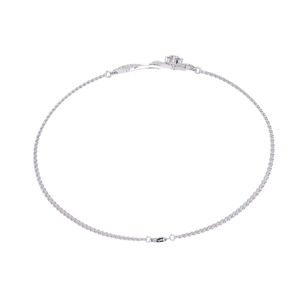 Geometric Diamond Chain Bracelet