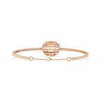 Halo Diamond Cuff Bracelet