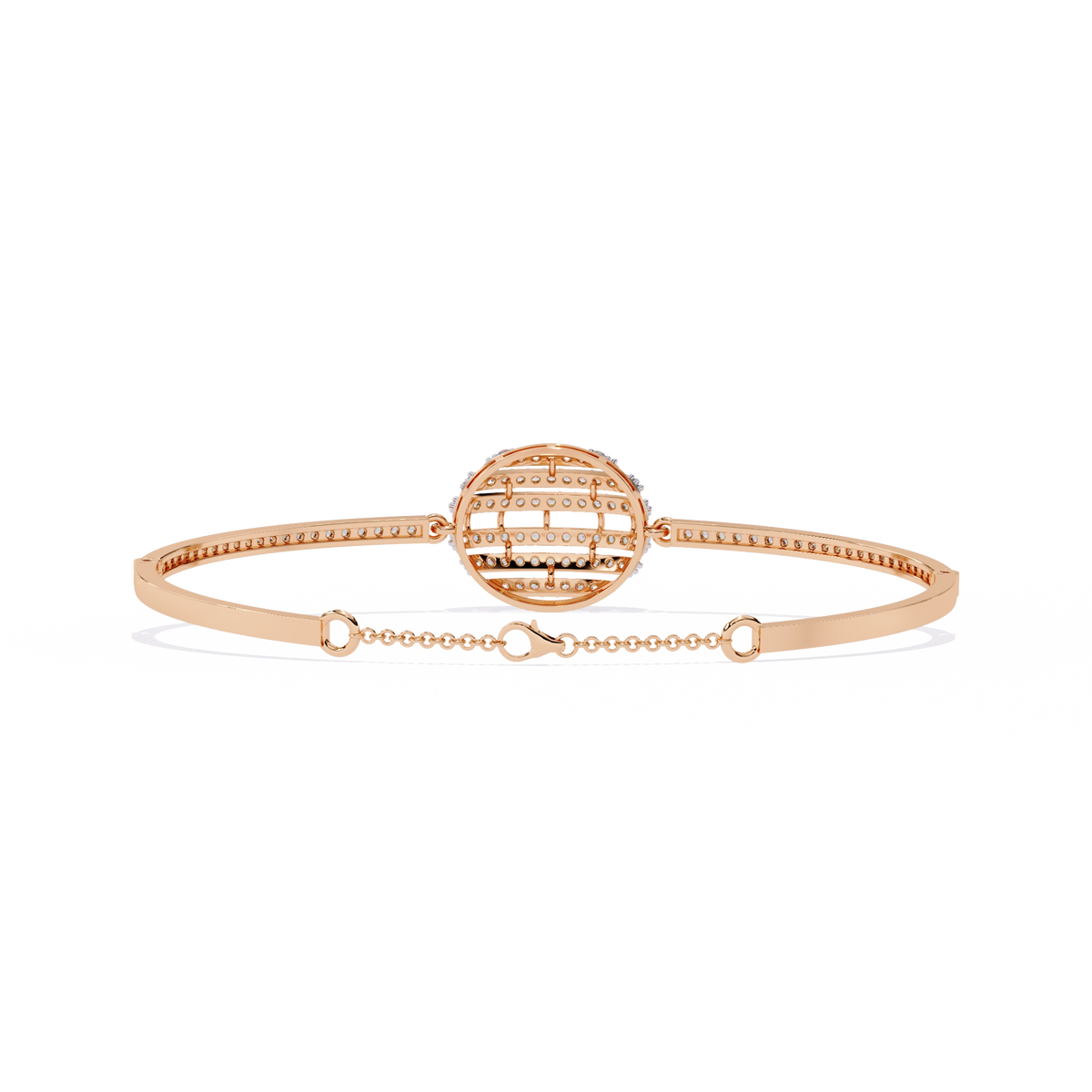 Halo Diamond Cuff Bracelet