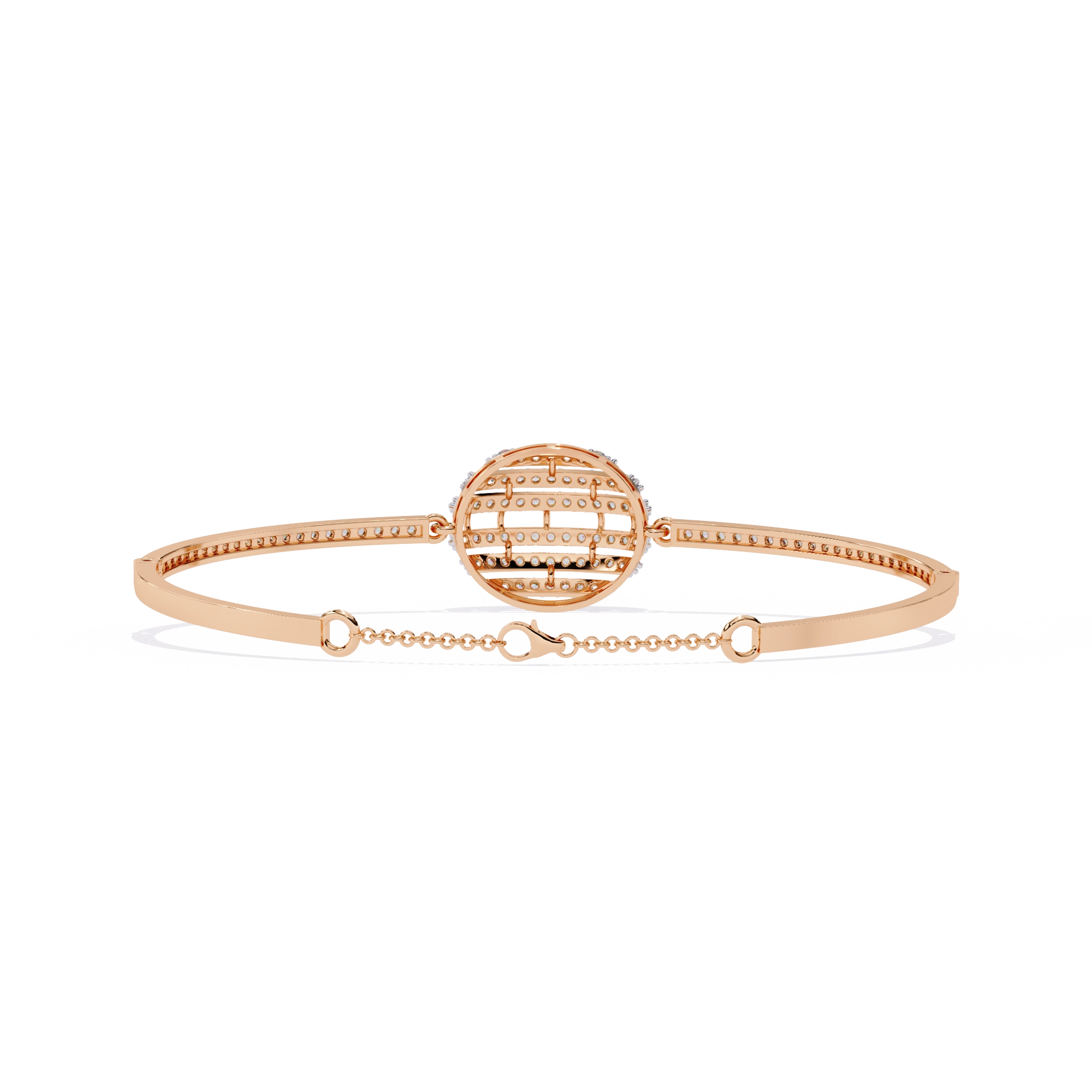 Halo Diamond Cuff Bracelet