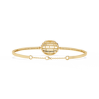 Halo Diamond Cuff Bracelet
