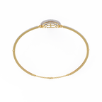 Halo Diamond Cuff Bracelet