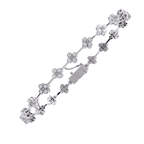 Floral Diamond Link Bracelet