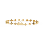 Floral Diamond Link Bracelet