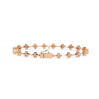 Floral Diamond Link Bracelet