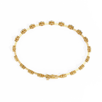 Floral Diamond Link Bracelet