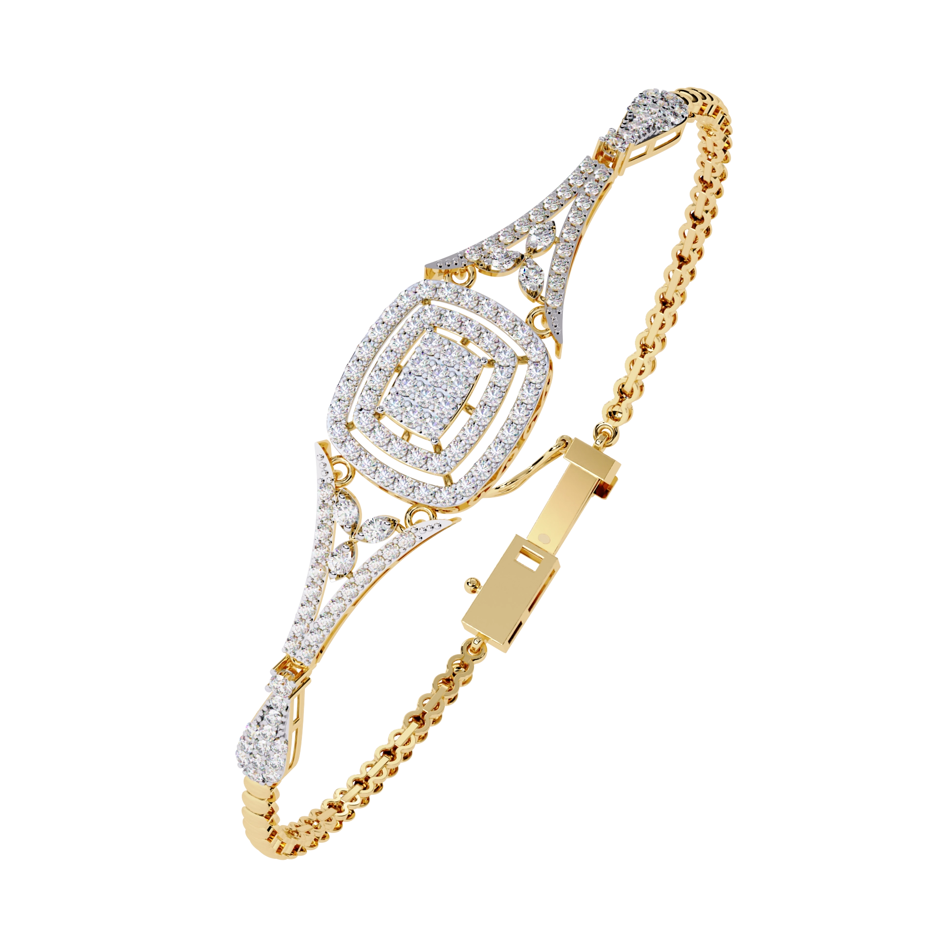 Vintage Diamond Statement Bracelet