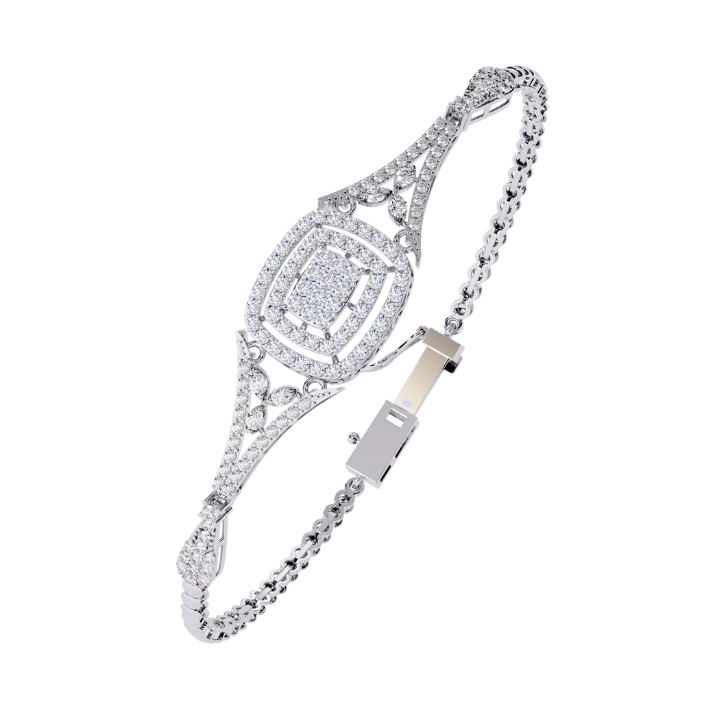 Vintage Diamond Statement Bracelet