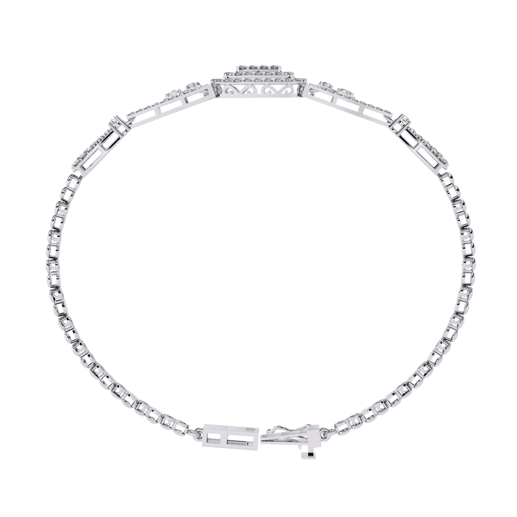 Vintage Diamond Statement Bracelet