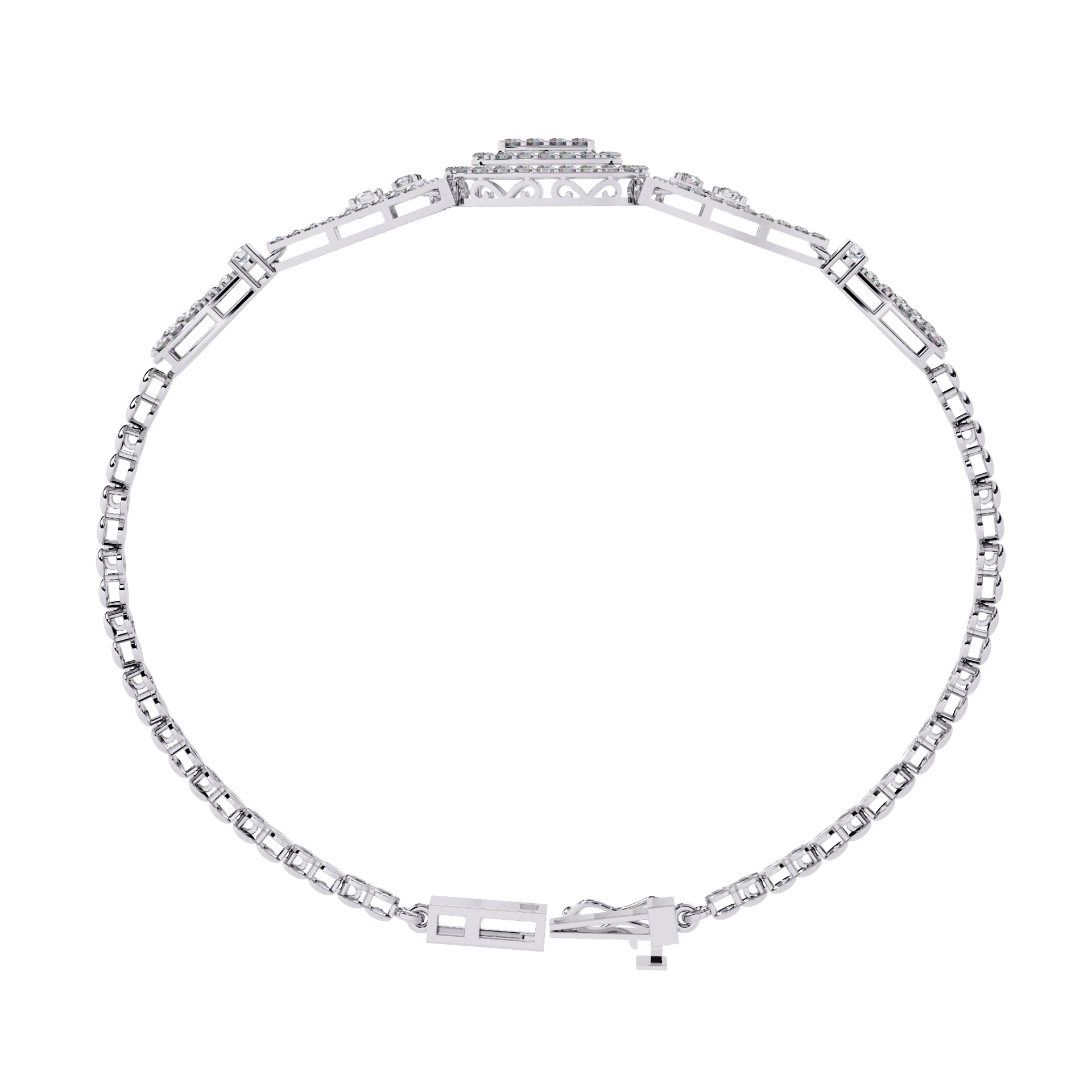 Vintage Diamond Statement Bracelet