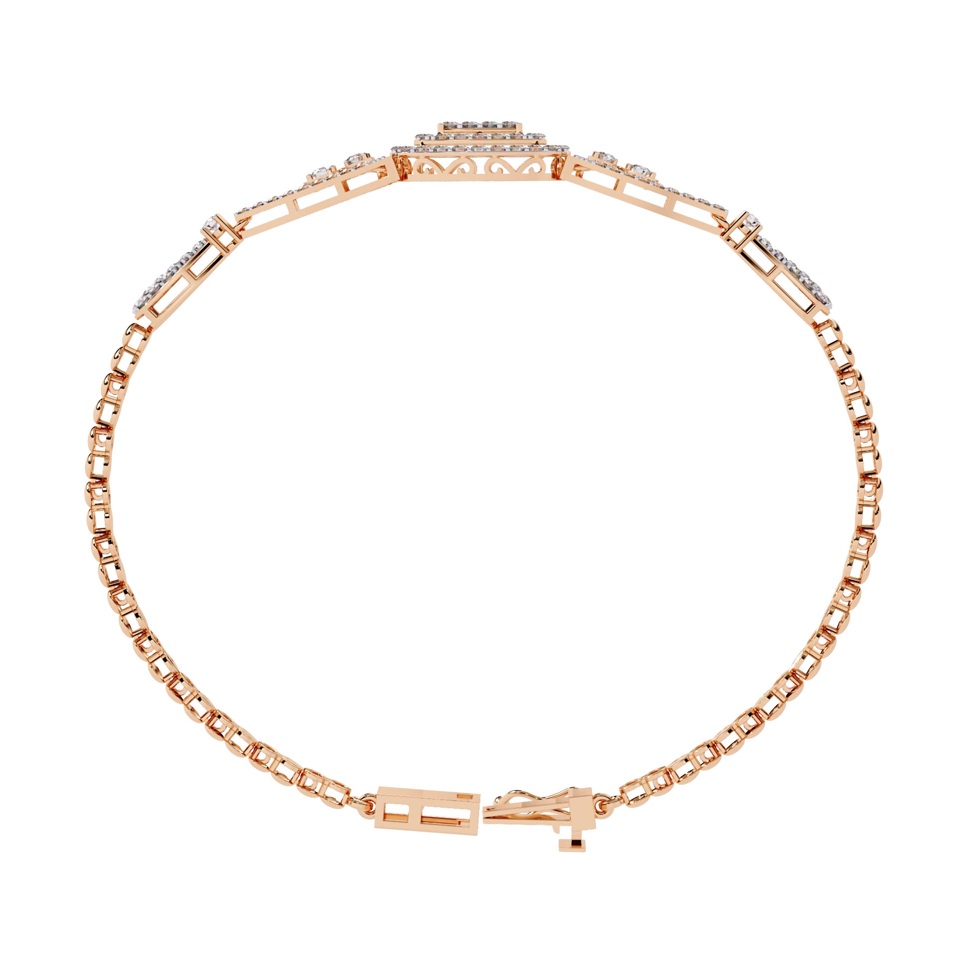 Vintage Diamond Statement Bracelet