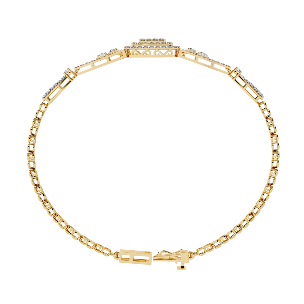 Vintage Diamond Statement Bracelet