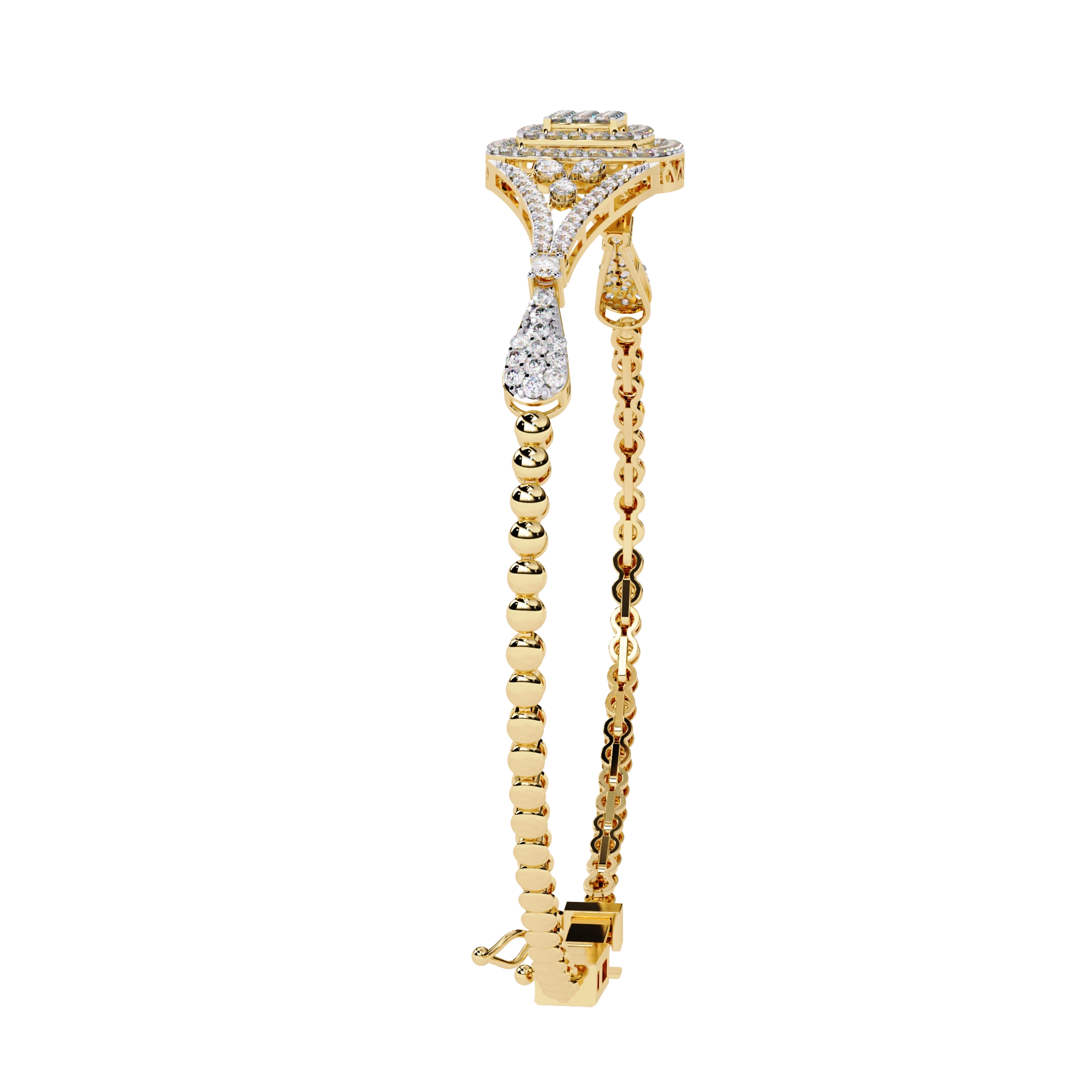 Vintage Diamond Statement Bracelet