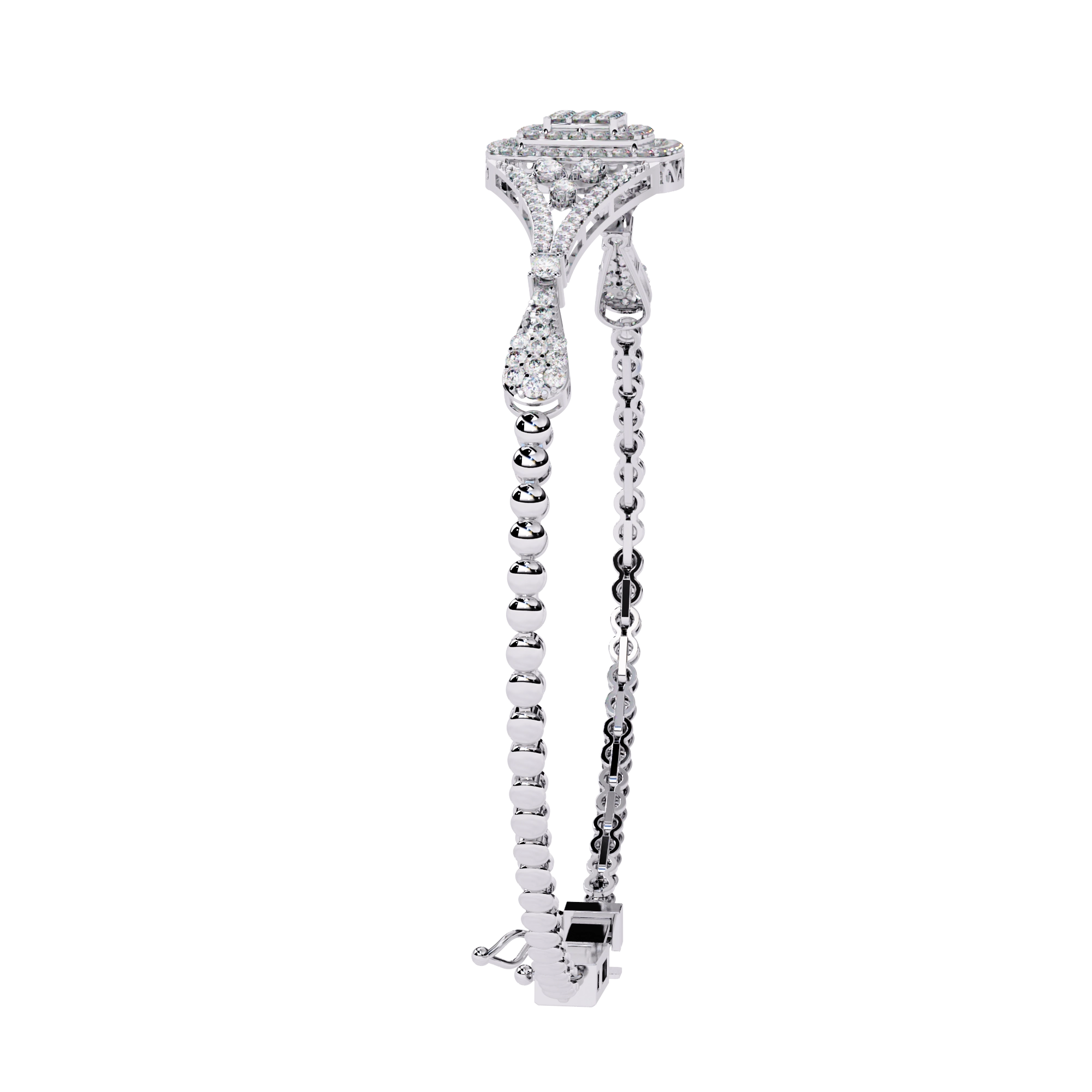 Vintage Diamond Statement Bracelet