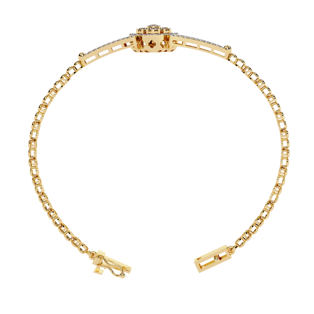 Round Diamond Chain Bracelet