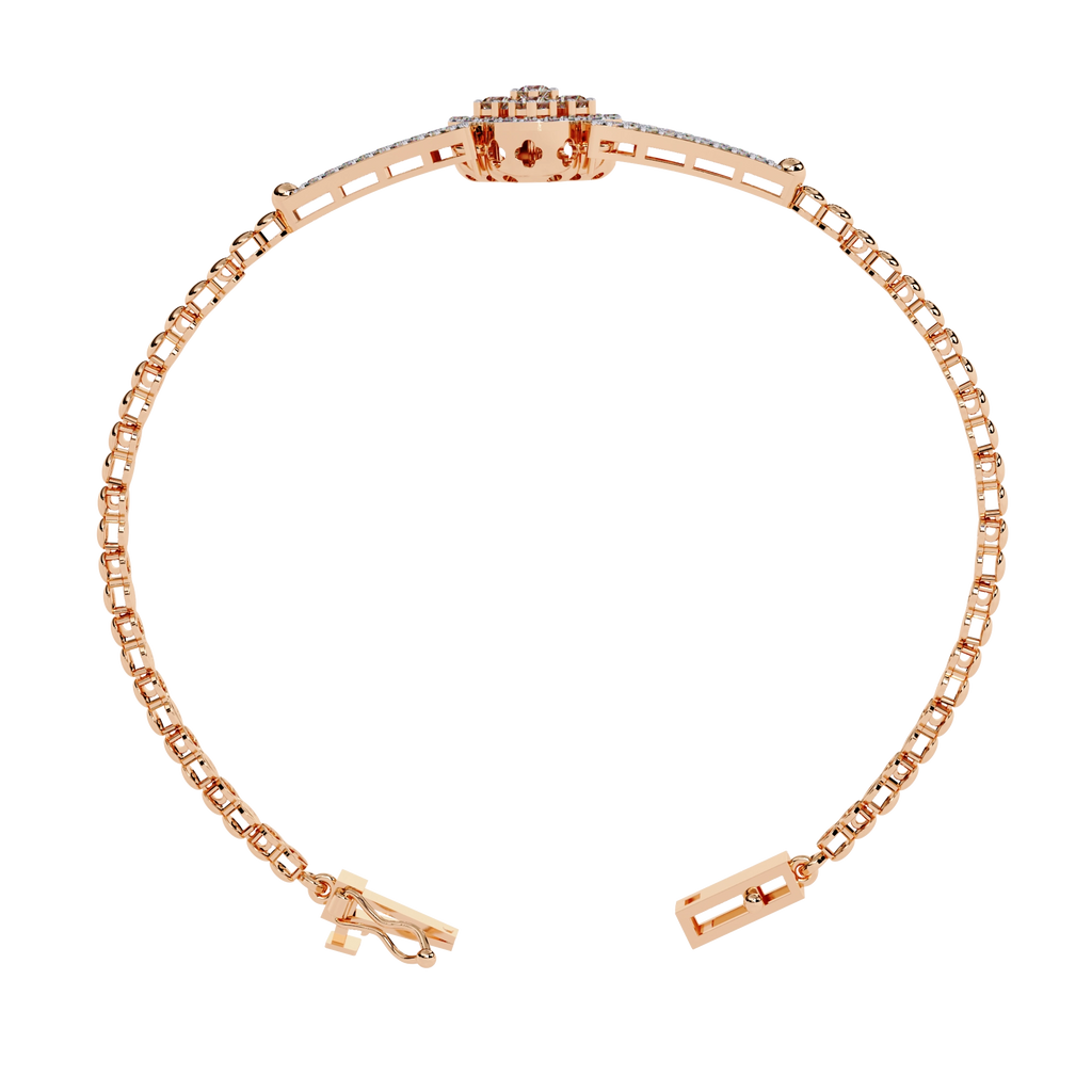 Round Diamond Chain Bracelet