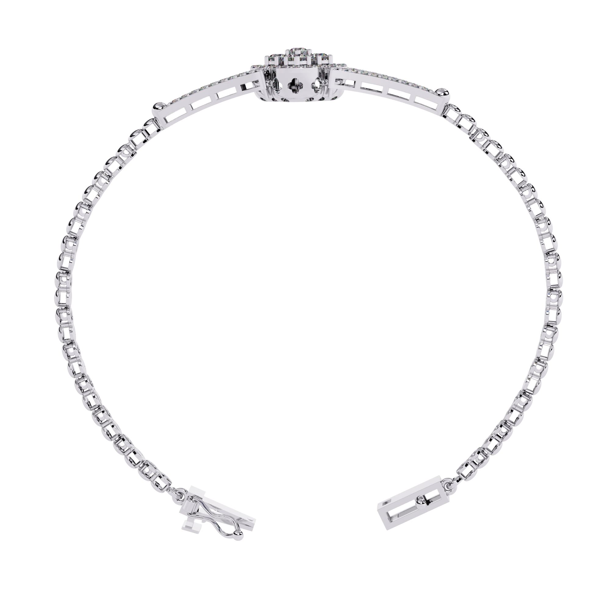 Round Diamond Chain Bracelet