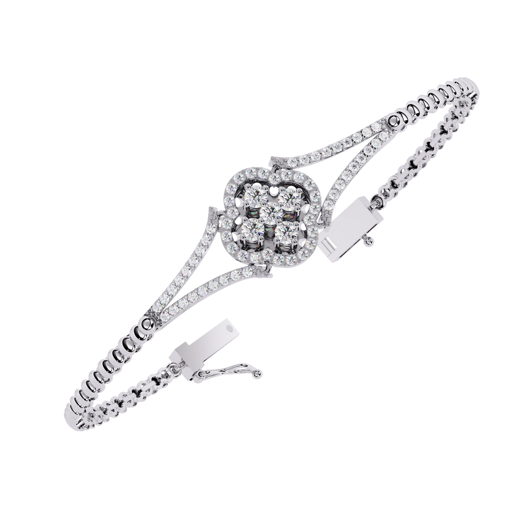 Round Diamond Chain Bracelet