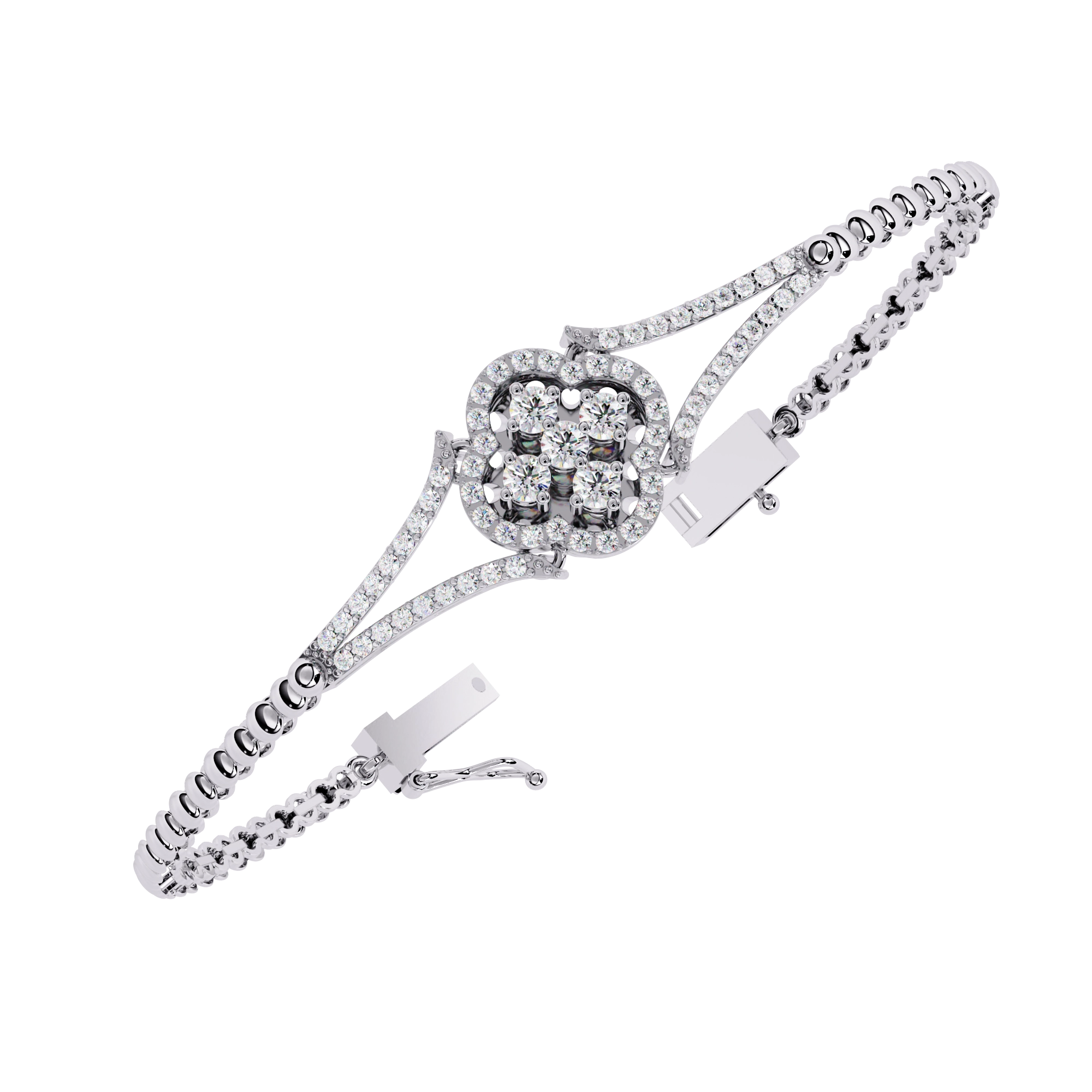 Round Diamond Chain Bracelet