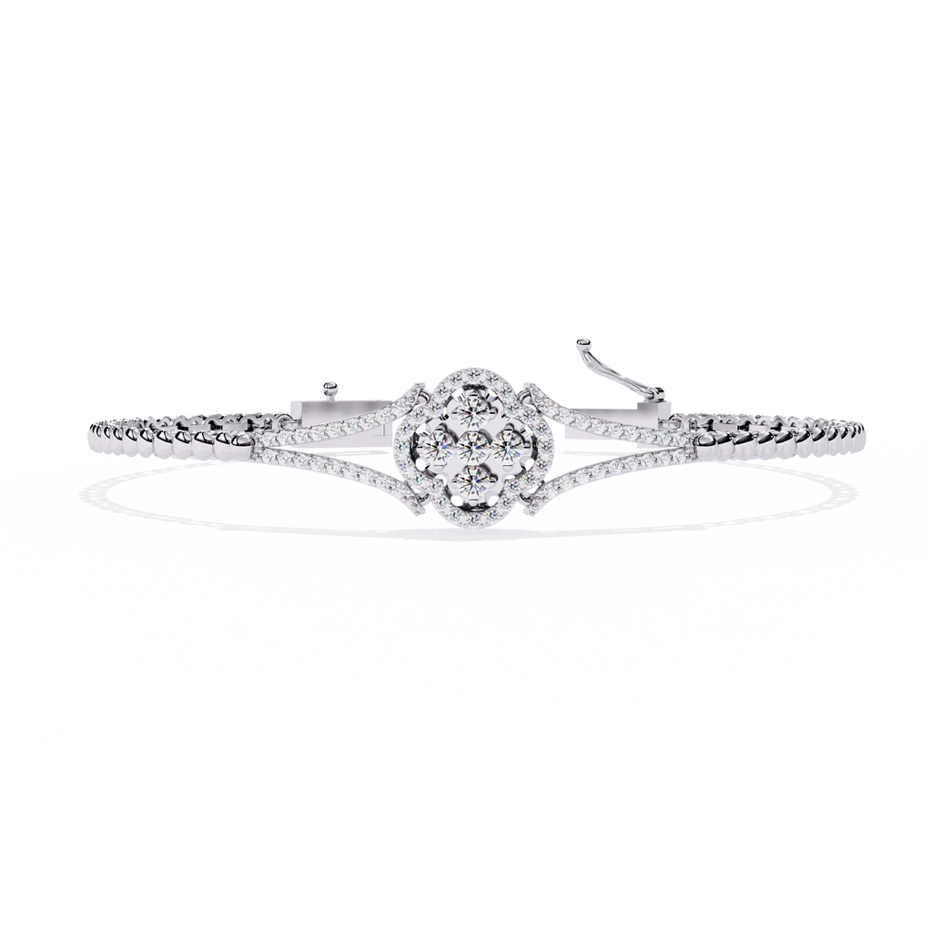 Round Diamond Chain Bracelet