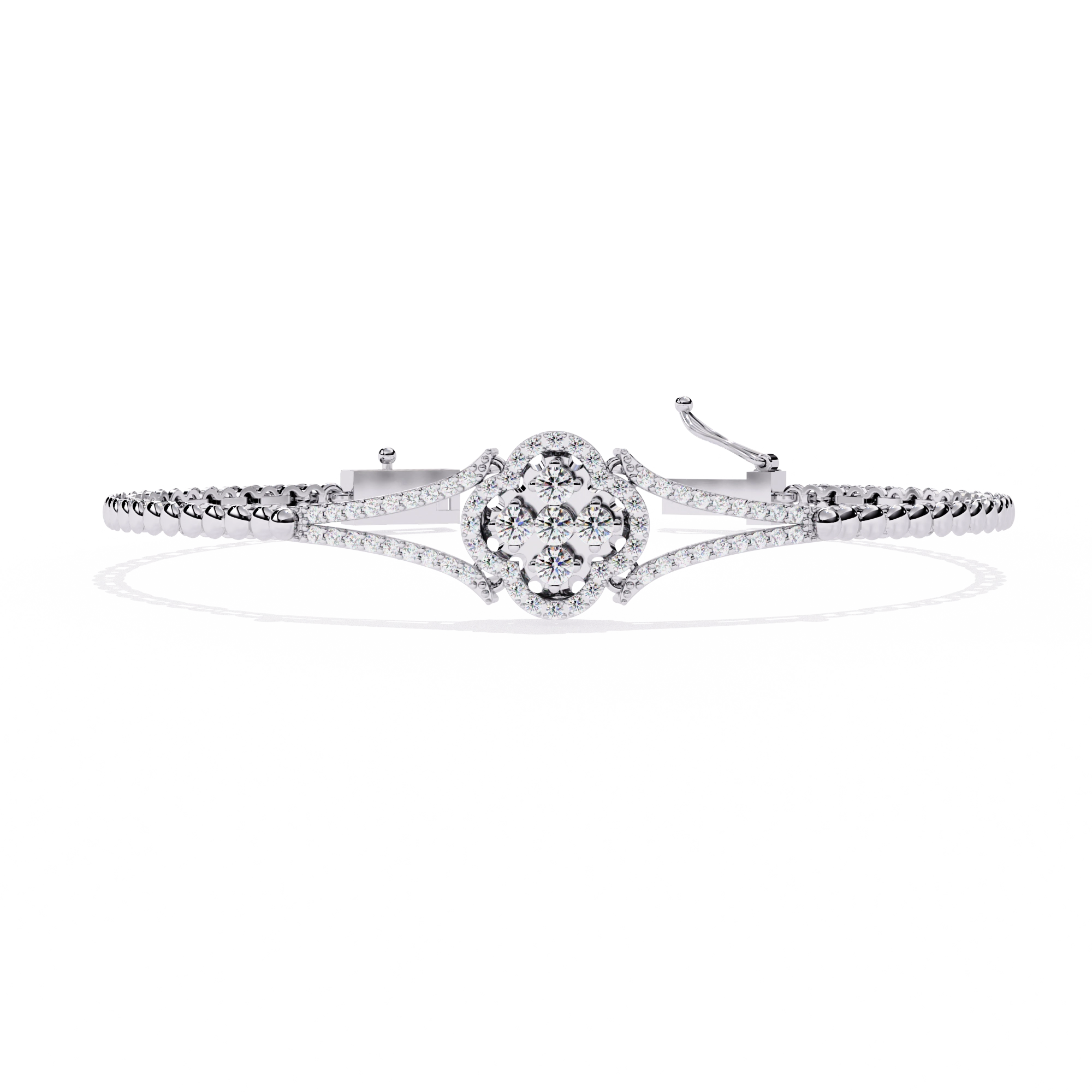 Round Diamond Chain Bracelet