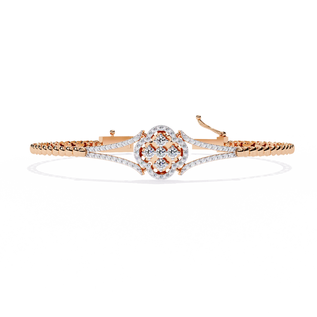 Round Diamond Chain Bracelet