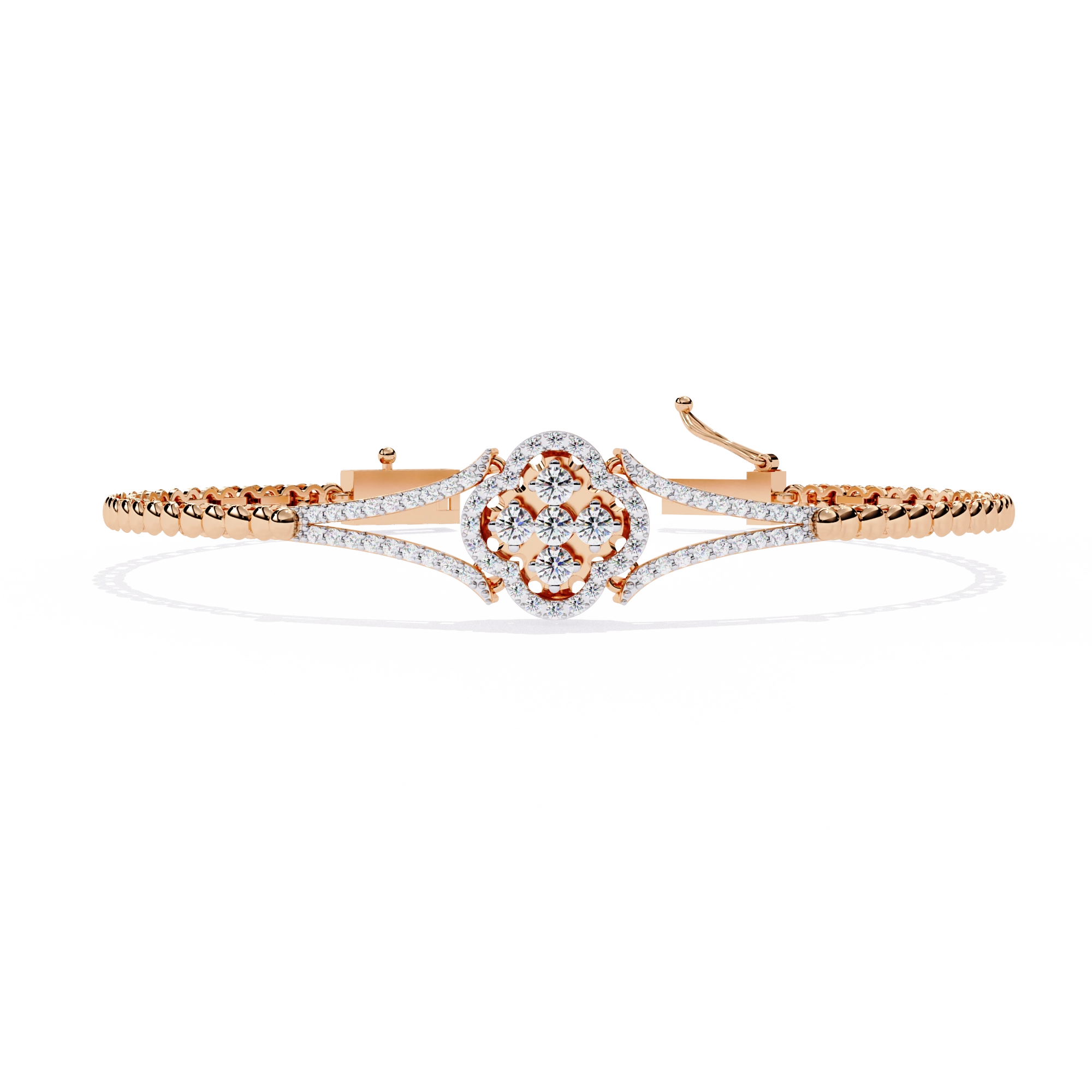 Round Diamond Chain Bracelet