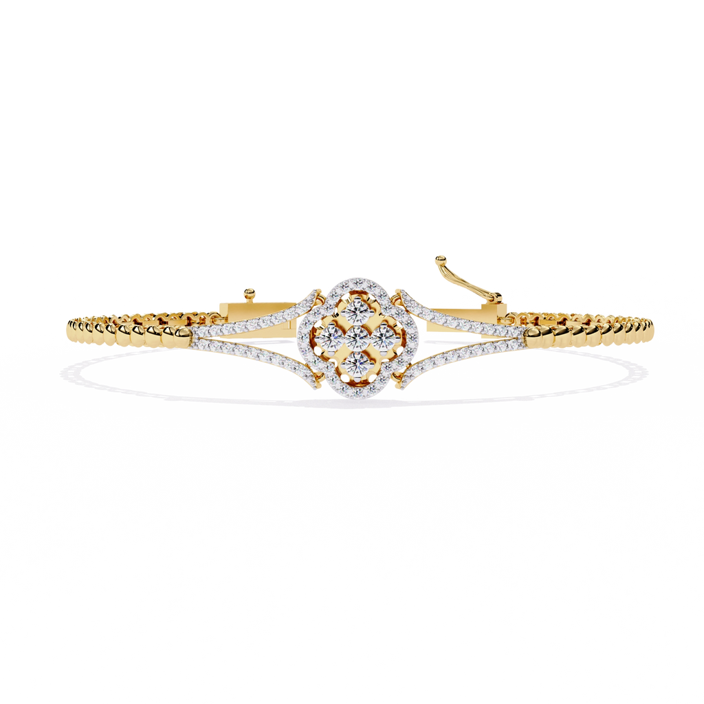 Round Diamond Chain Bracelet