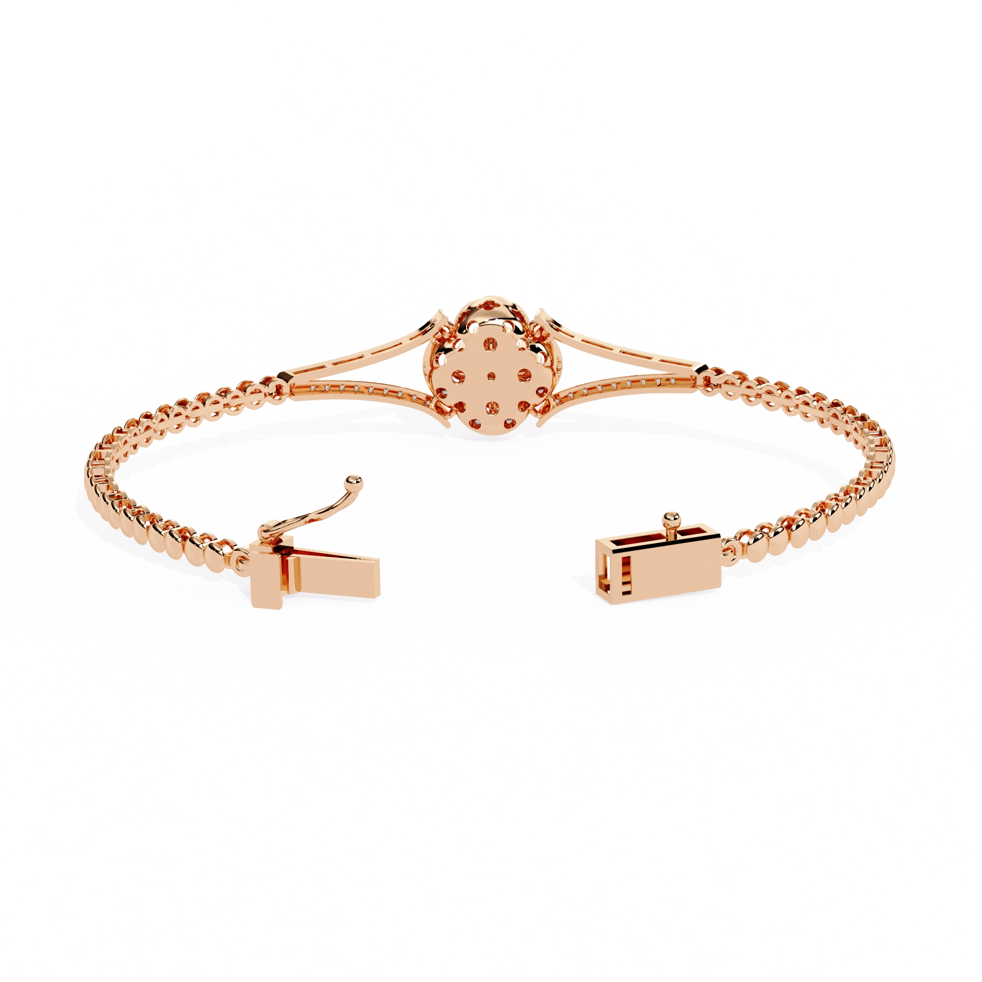 Round Diamond Chain Bracelet
